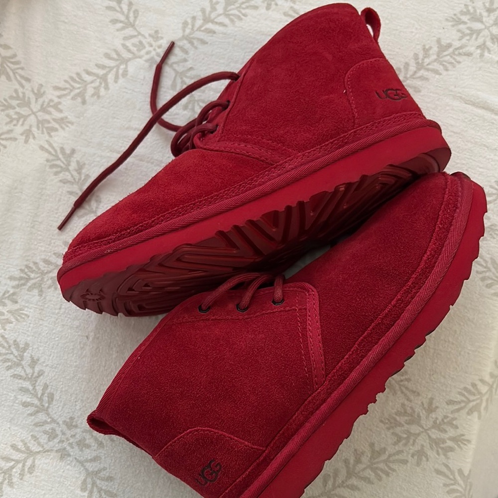 UGG Men's Red Suede Shoes